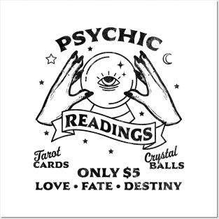 Fortune Teller Psychic Readings Tarot Crystal Ball Vintage Posters and Art